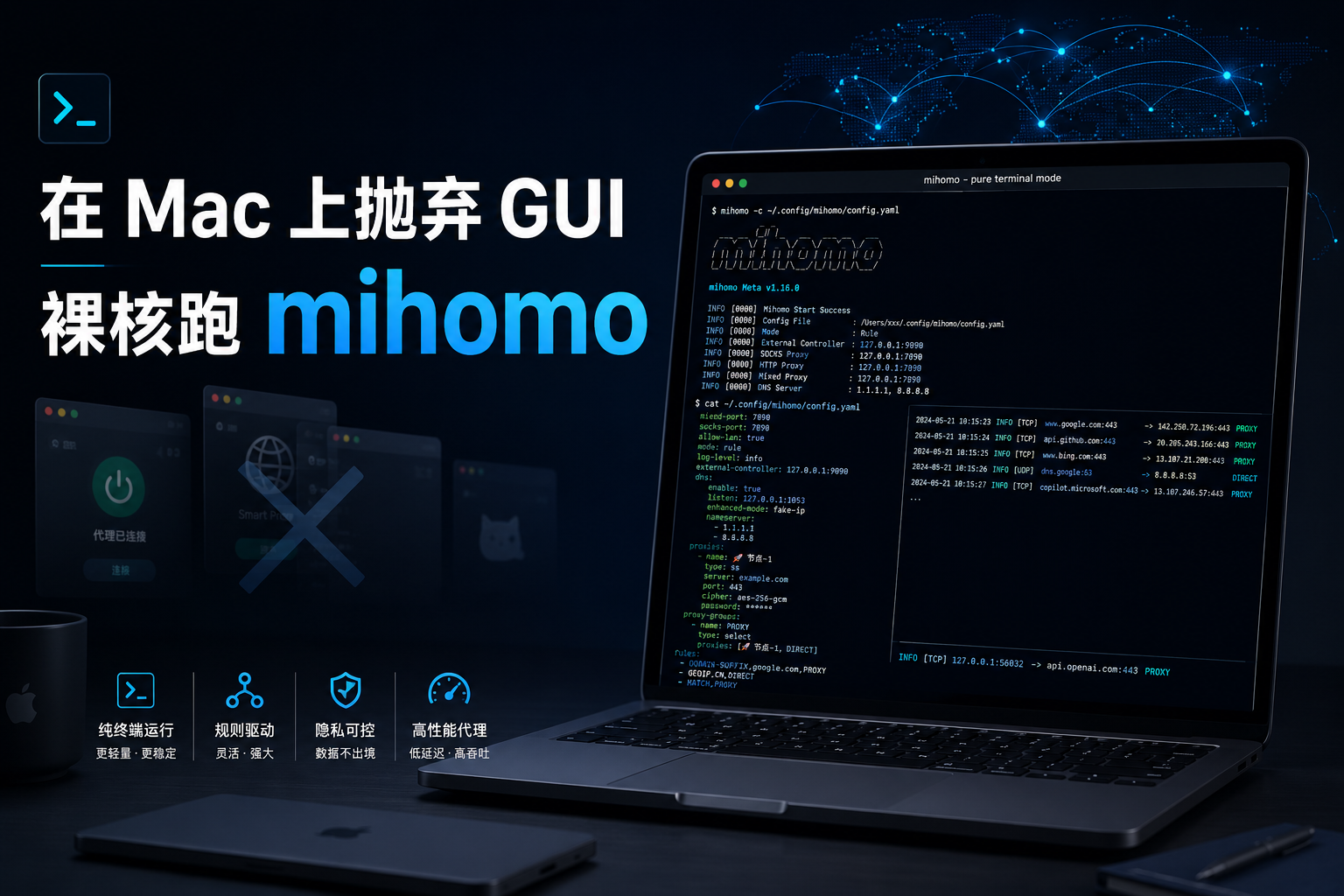 在 Mac 上抛弃 GUI 裸核跑 mihomo