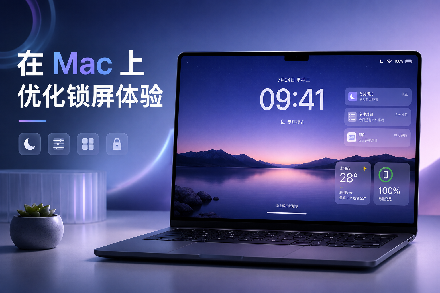 在 Mac 上优化锁屏体验